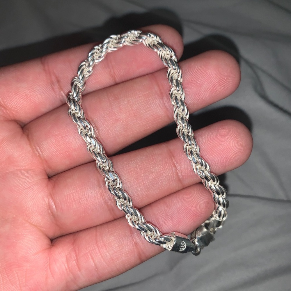 Silver necklace and chains